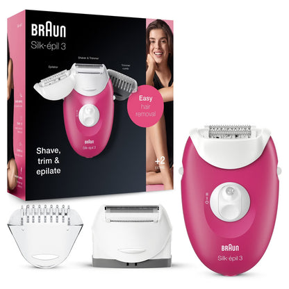 Braun Silk-épil Epilator with Trimmer attachment Series 3 3-410