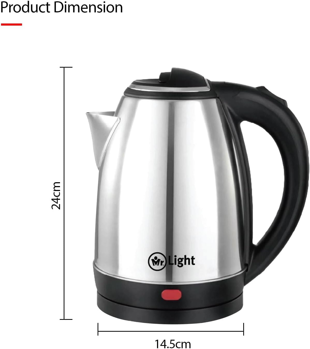 Mr. Light Cordless 1.8L Electric Kettle MR2614