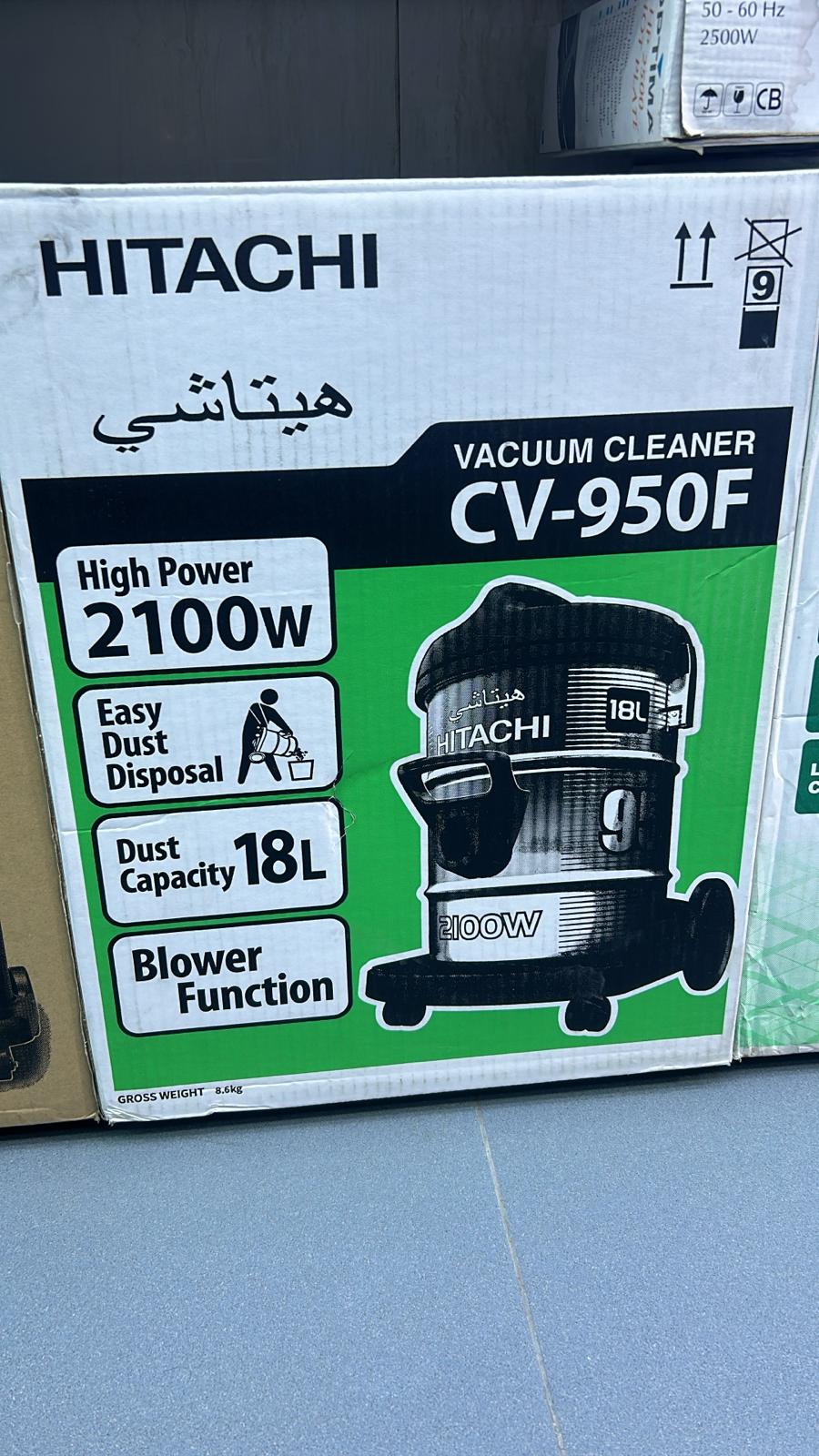 Hitachi 2100W, 18L Tank Vacuum Cleaner CV-950F